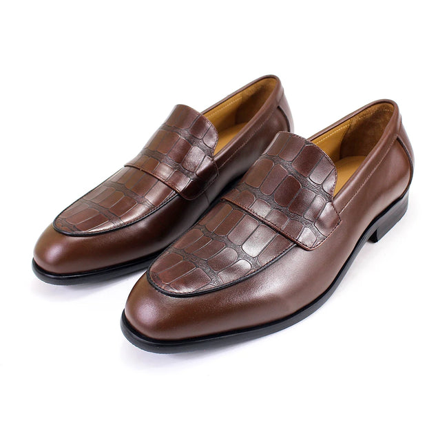 Fashion Men Loafers Genuine Leather Dress Shoes