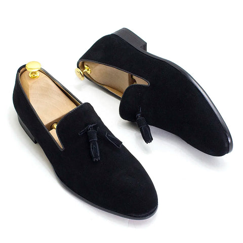 Luxury Men's Tassel Loafers Wedding Dress Shoes