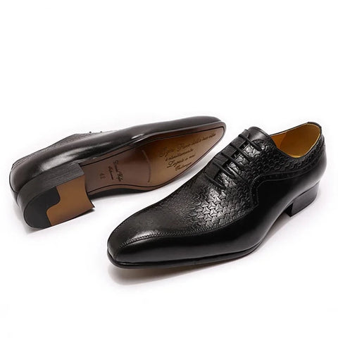 Lace Up Genuine Leather Shoes for Men