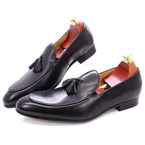 Luxury Italian Loafers Men's Dress Shoes