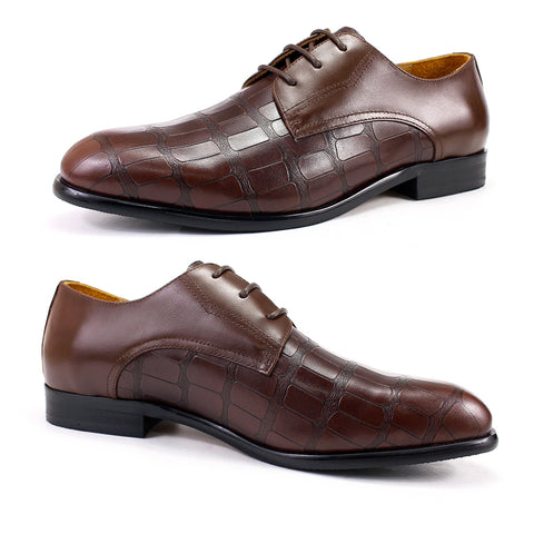 Luxury Italian Men Derby Shoes