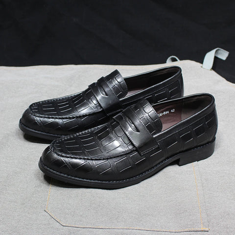 Men Crocodile Pattern Casual Footwear