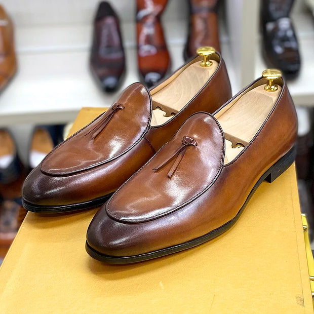 Genuine Cow Leather Men's Dress Shoes