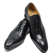 Crocodile Skin Lace Up Oxford Shoes for Men