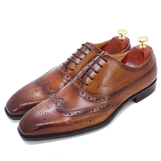 Lace-up Brogue Wedding Shoes For Men