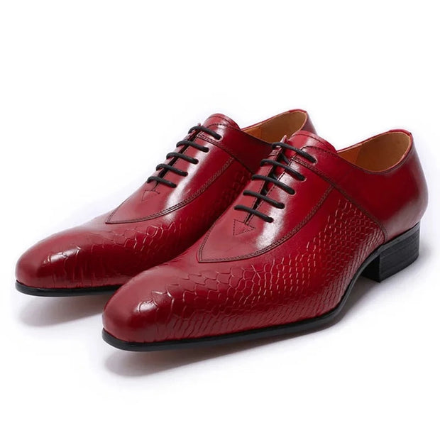 Fashion Handmade Lace Up Men Dress Shoes