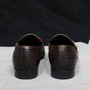 Men's Double Buckle Monk Strap Casual Loafers Shoes