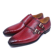 Monk Strap Slip on Buckle Man Causal Shoes