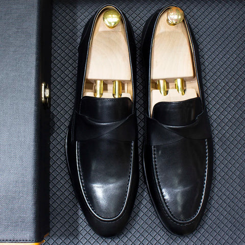 Classic Designer Men Loafers Genuine Leather Shoes