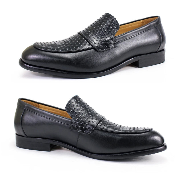 Fashion Men Loafers Genuine Leather Dress Shoes