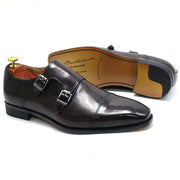 Double Buckle Luxury Design Monk Strap Men Shoes