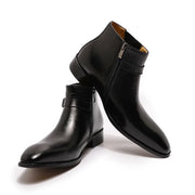 High Grade Zipper Buckle Strap Chelsea Boot