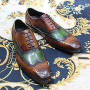 Genuine Leather Classic Lace Up Oxfords Shoes