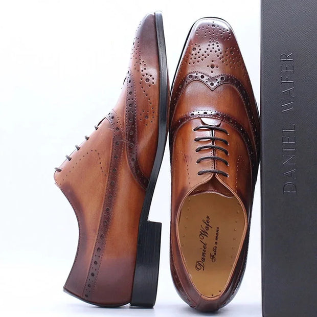 Lace-up Brogue Wedding Shoes For Men