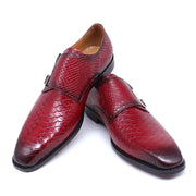 Monk Strap Slip on Buckle Man Causal Shoes