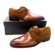 Classic Brogue Men's Slip on Formal Dress Shoes