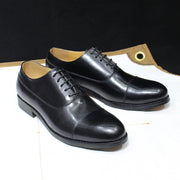 Solid Cap Toe Oxfords Male Crocodile Print Footwear