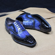 Luxury Lace Up Wingtip Dress Shoes for Men