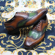 Genuine Leather Classic Lace Up Oxfords Shoes