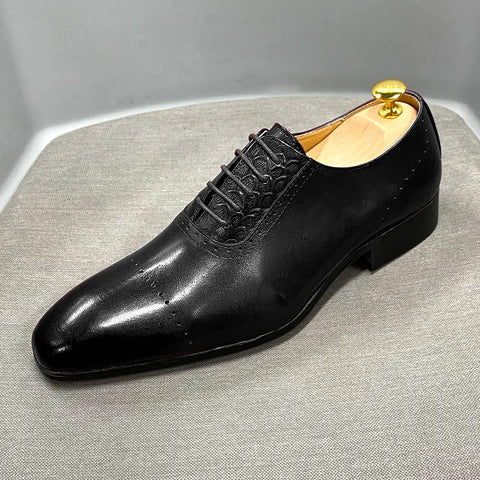 Elegant Lace Up Office Shoes for Men