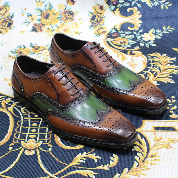 Genuine Leather Classic Lace Up Oxfords Shoes