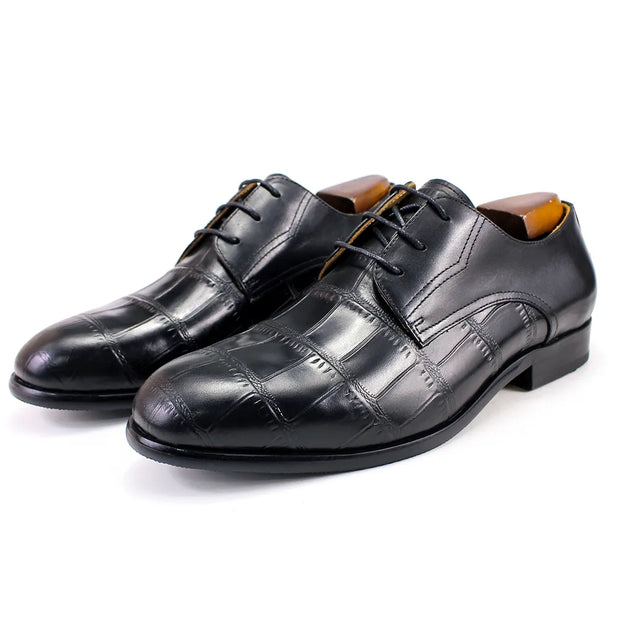 Luxury Italian Men Derby Shoes