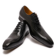 Lace Up Genuine Leather Shoes for Men