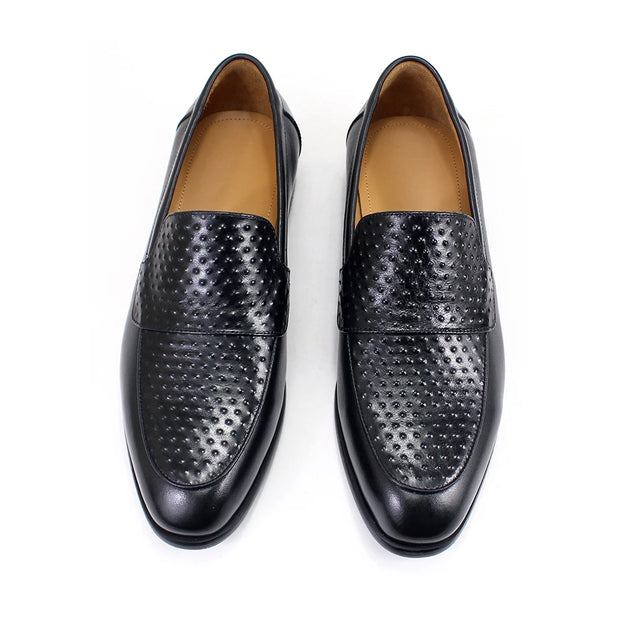 Fashion Men Loafers Genuine Leather Dress Shoes