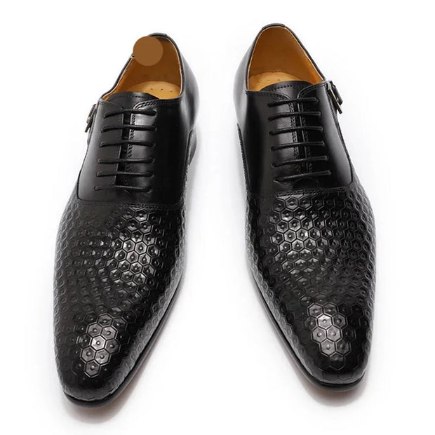 Geometric Prints Office Oxford Shoes