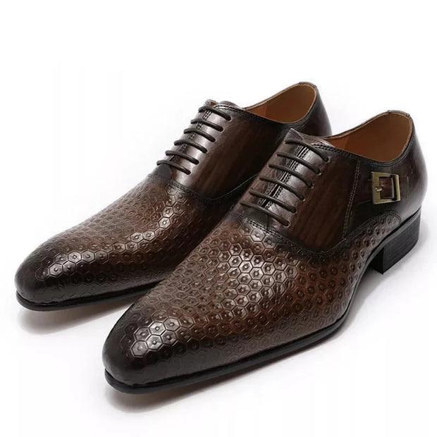 Geometric Prints Office Oxford Shoes