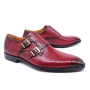 Monk Strap Slip on Buckle Man Causal Shoes