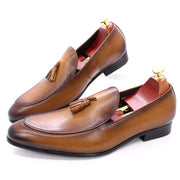 Luxury Italian Loafers Men's Dress Shoes