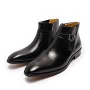 High Grade Zipper Buckle Strap Chelsea Boot