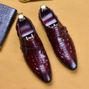 Crocodile Pattern Men Shoes