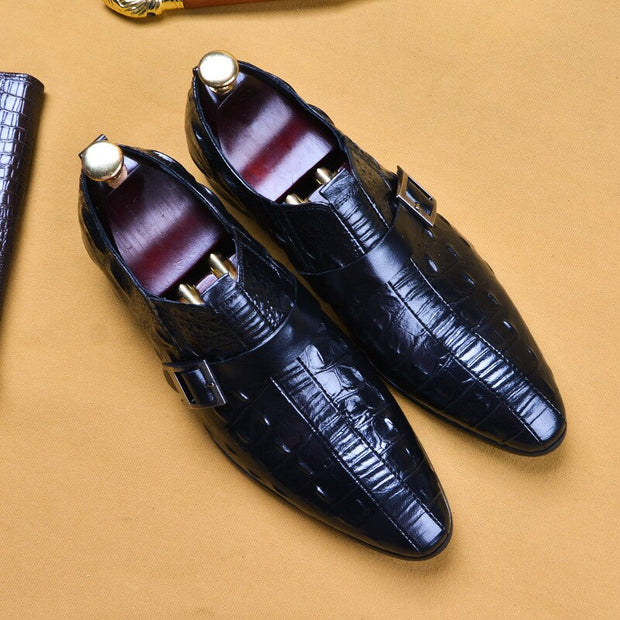 Crocodile Pattern Men Shoes