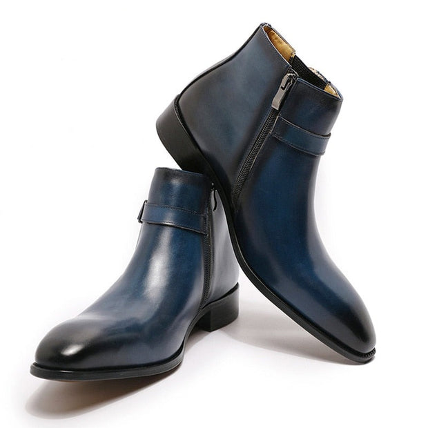 Genuine Italian Smooth Ankle Boots