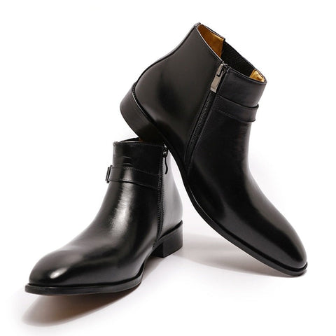 Genuine Italian Smooth Ankle Boots