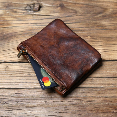 Men's Cowhide Retro Wallet