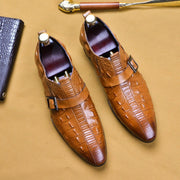 Crocodile Pattern Men Shoes