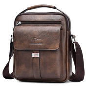 Vintage Leather Messenger Bag For Men