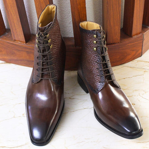 Italian Design Mens Ankle Boots