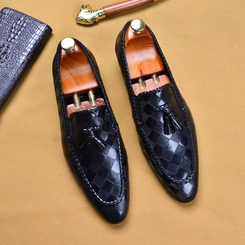 Genuine Leather Tassel Men Loafer Shoes