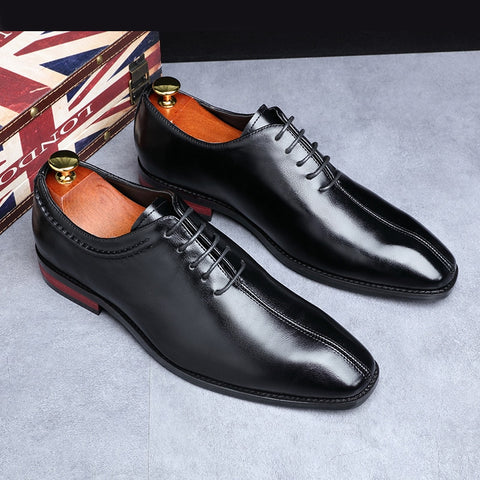 Elegant Pointed Toe Leather Dress Shoes