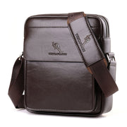 Vertical Business Leather Shoulder Bag