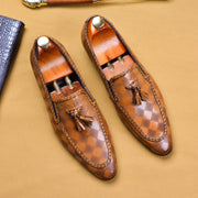 Genuine Leather Tassel Men Loafer Shoes