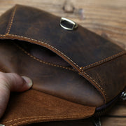 Crazy-horse Leather Waist Bag