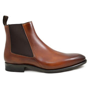 Genuine Leather Chelsea Boots - Winter Brown