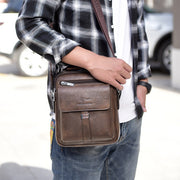 Vintage Leather Messenger Bag For Men