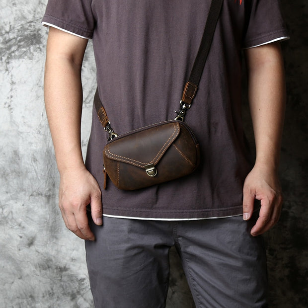 Crazy-horse Leather Waist Bag