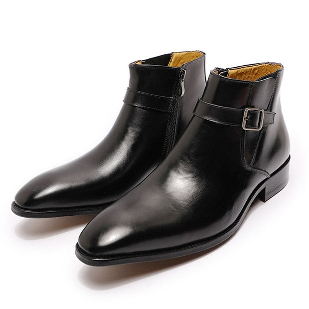 Genuine Italian Smooth Ankle Boots